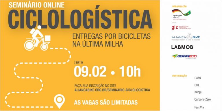 Seminário Online “Ciclologística: entregas por bicicleta na última milha”